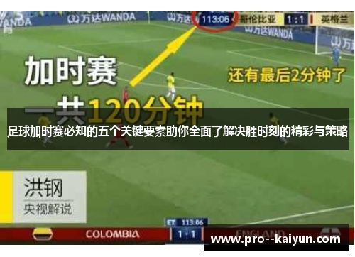 足球加时赛必知的五个关键要素助你全面了解决胜时刻的精彩与策略 足球加时赛必知的五个关键要素助你全面了解决胜时刻的精彩与策略