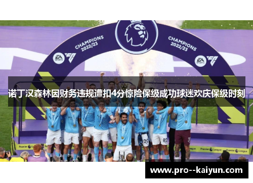 诺丁汉森林因财务违规遭扣4分惊险保级成功球迷欢庆保级时刻 诺丁汉森林因财务违规遭扣4分惊险保级成功球迷欢庆保级时刻